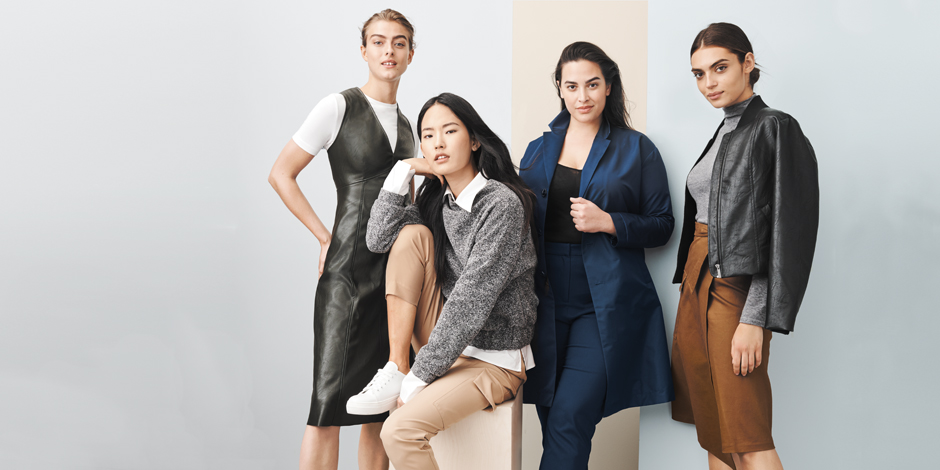 Four women models wear Prologue from Target.